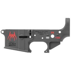 Spike's Tactical, STLS019 Spider, Stripped Lower, Semi-automatic, 223 Remington/5.56 NATO, Black, Color Filled