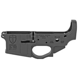 Spike's Tactical, STLS022 Crusader, Stripped Lower, Semi-automatic, 223 Remington/5.56 NATO, Black Finish, Crusader Logo