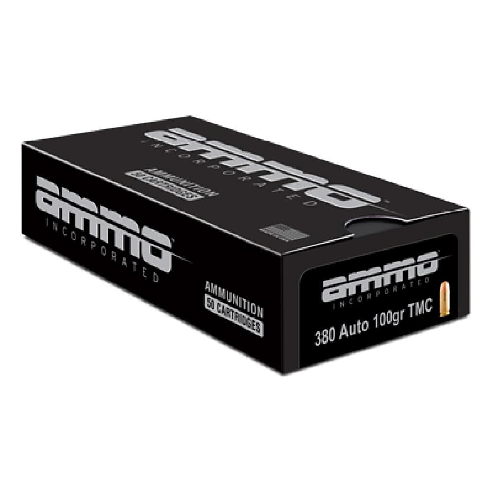 Ammo Inc, Signature, 380 ACP, 100 Grain, Total Metal Coating, 50