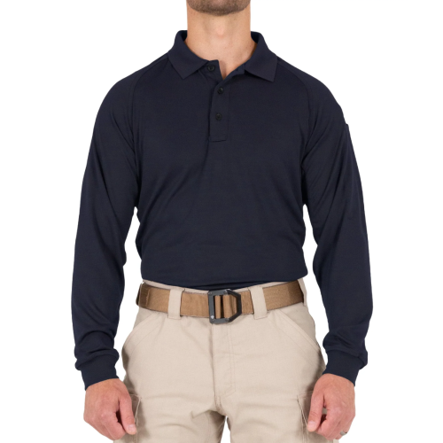 (111503) FIRST TACTICAL MEN'S PREFORMANCE LONG SLEEVE POLOS