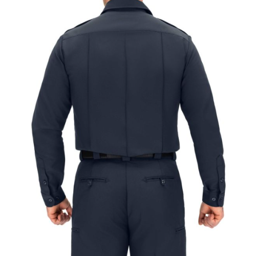 (8600Z) BLAUER L/S ZIPPERED POLYESTER SHIRT CLASS A