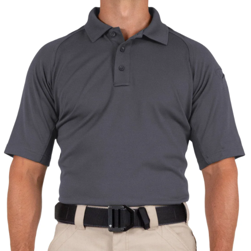 FIRST TACTICAL - MEN'S PERFORMANCE POLO S/S SHIRT - ASPHALT