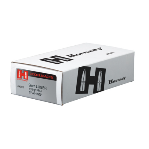 HORNADY TRAINING AMMUNITION 9MM 135GR 50RD FMJ  *LE AGENCY PURCHASE ONLY* *CONTACT FOR DEPARTMENT PRICING*