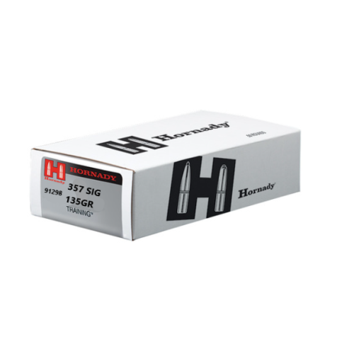 HORNADY TRAINING AMMUNITION 357 SIG 135GR 50RD FMJ  *LE AGENCY PURCHASE ONLY* *CONTACT FOR DEPARTMENT PRICING*