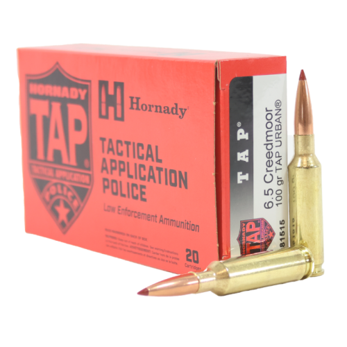 HORNADY TAP URBAN AMMUNITION 6.5 CREEDMOOR 100GR 20RD *LE AGENCY PURCHASE ONLY* *CONTACT FOR DEPARTMENT PRICING*