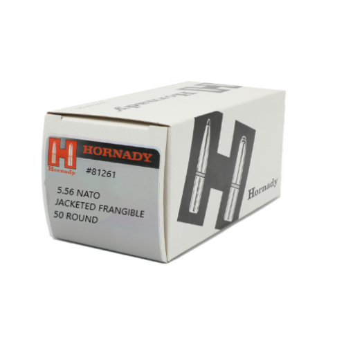 HORNADY TRAINING AMMUNITION JACKETED FRANGIBLE 5.56 NATO 57GR 50RND *LE AGENCY PURCHASE ONLY* *CONTACT FOR DEPARTMENT PRICING*