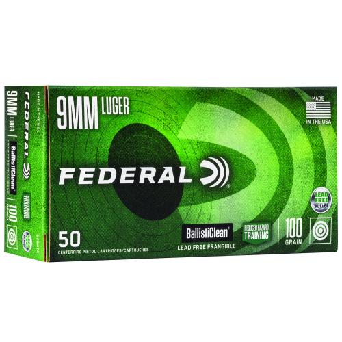 FEDERAL 9MM LUGER 100 GR FRANGIBLE BALLISTIC-CLEAN RHT 1000RNDS  *LE AGENCY PURCHASE ONLY* *CONTACT FOR DEPARTMENT PRICING*