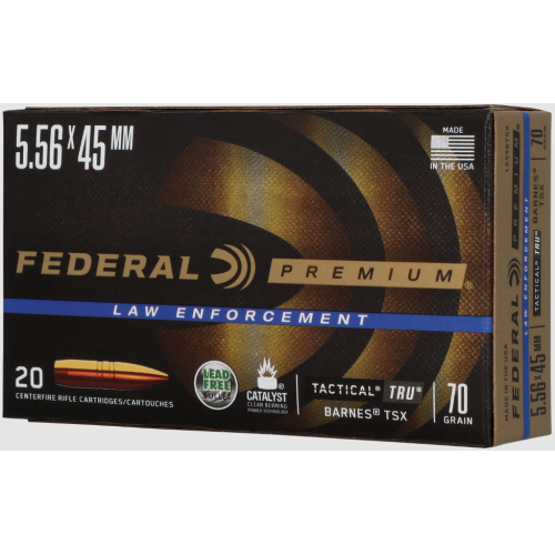 FEDERAL LEAD FREE 5.56 X 45MM 70GR BARNES TSX 200 RNDS  *LE AGENCY PURCHASE ONLY* *CONTACT FOR DEPARTMENT PRICING*