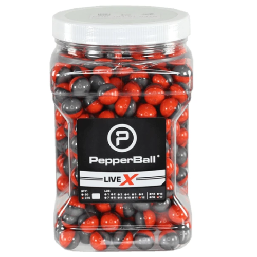PEPPERBALL LIVE X PAVA POWDER PROJECTILES - 375 CT. - PACKAGED IN A CLEAR PLASTIC JAR *LE AGENCY PURCHASE ONLY* *CONTACT FOR DEPARTMENT PRICING*