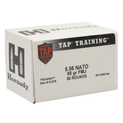 HORNADY TAP TRAINING AMMUNITION 5.56 NATO 55GR FMJ 50RD  *LE AGENCY PURCHASE ONLY* *CONTACT FOR DEPARTMENT PRICING* 
