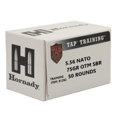 HORNADY TAP SBR TRAINING AMMUNITION 5.56 NATO 75GR OTM 50RND *LE AGENCY PURCHASE ONLY* *CONTACT FOR DEPARTMENT PRICING*
