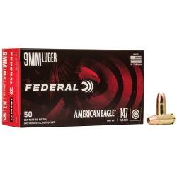 FEDERAL AMERICA EAGLE AMMO 9MM 147 GR FMJ 1000RNDS *LE AGENCY PURCHASE ONLY* *CONTACT FOR DEPARTMENT PRICING*