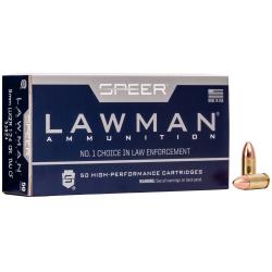 SPEER 9MM LUGER 124 GR TMJ CLEAN-FIRE LAWMAN (1,000 Round Case)  *LE AGENCY PURCHASE ONLY* *CONTACT FOR DEPARTMENT PRICING*