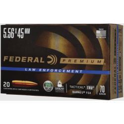 FEDERAL LEAD FREE 5.56 X 45MM 70GR BARNES TSX 200 RNDS  *LE AGENCY PURCHASE ONLY* *CONTACT FOR DEPARTMENT PRICING*