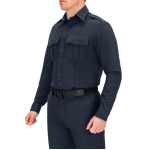 (8600Z) BLAUER L/S ZIPPERED POLYESTER SHIRT CLASS A