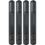 SAFARILAND 62 HIDDEN SNAP BELT KEEPERS (4 PACK) PLAIN LEATHER