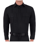 BLAUER L/S POLYESTER SUPERSHIRT BLACK 14.0 X 34/35