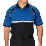 BLAUER COLORBLOCK PREFORMANCE POLO HI-VIZ ROYAL BLUE & NAVY - 2XL TALL