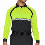 (8143) BLAUER L/S COLORBLOCK PREFORMANCE POLO HI-VIZ SHIRTS