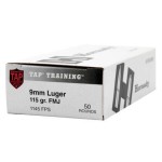 HORNADY TAP TRAINING AMMUNITION 9MM 115GR FMJ 50RD  *LE AGENCY PURCHASE ONLY* *CONTACT FOR DEPARTMENT PRICING*