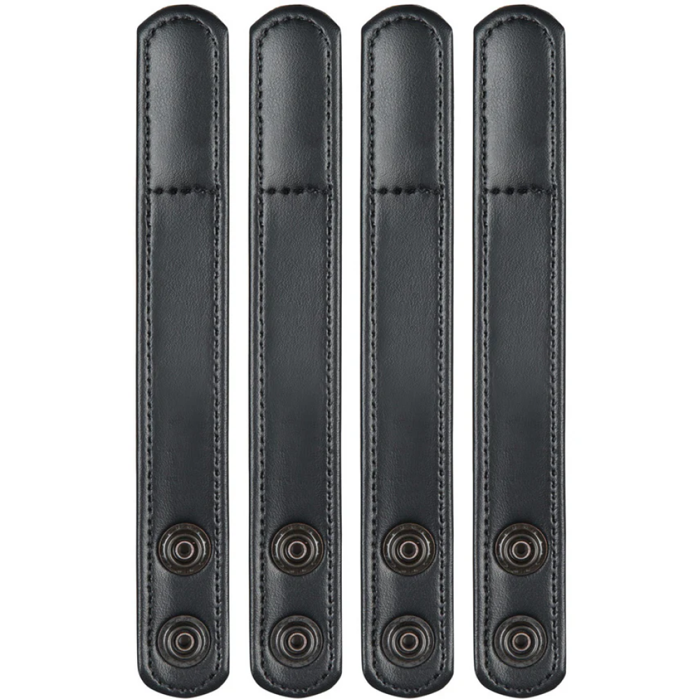 (62) SAFARILAND HIDDEN SNAP BELT KEEPERS (4 PACK) 