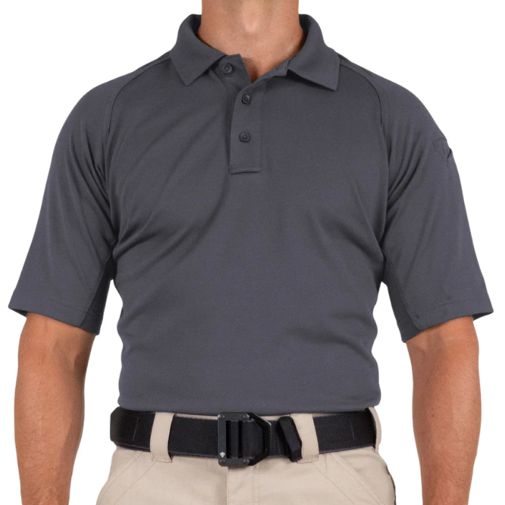 FIRST TACTICAL - MEN'S PERFORMANCE POLO S/S SHIRT - ASPHALT