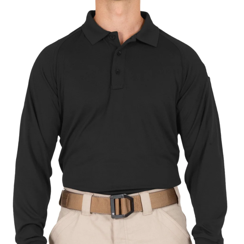 (111503) FIRST TACTICAL MEN'S PREFORMANCE LONG SLEEVE POLOS