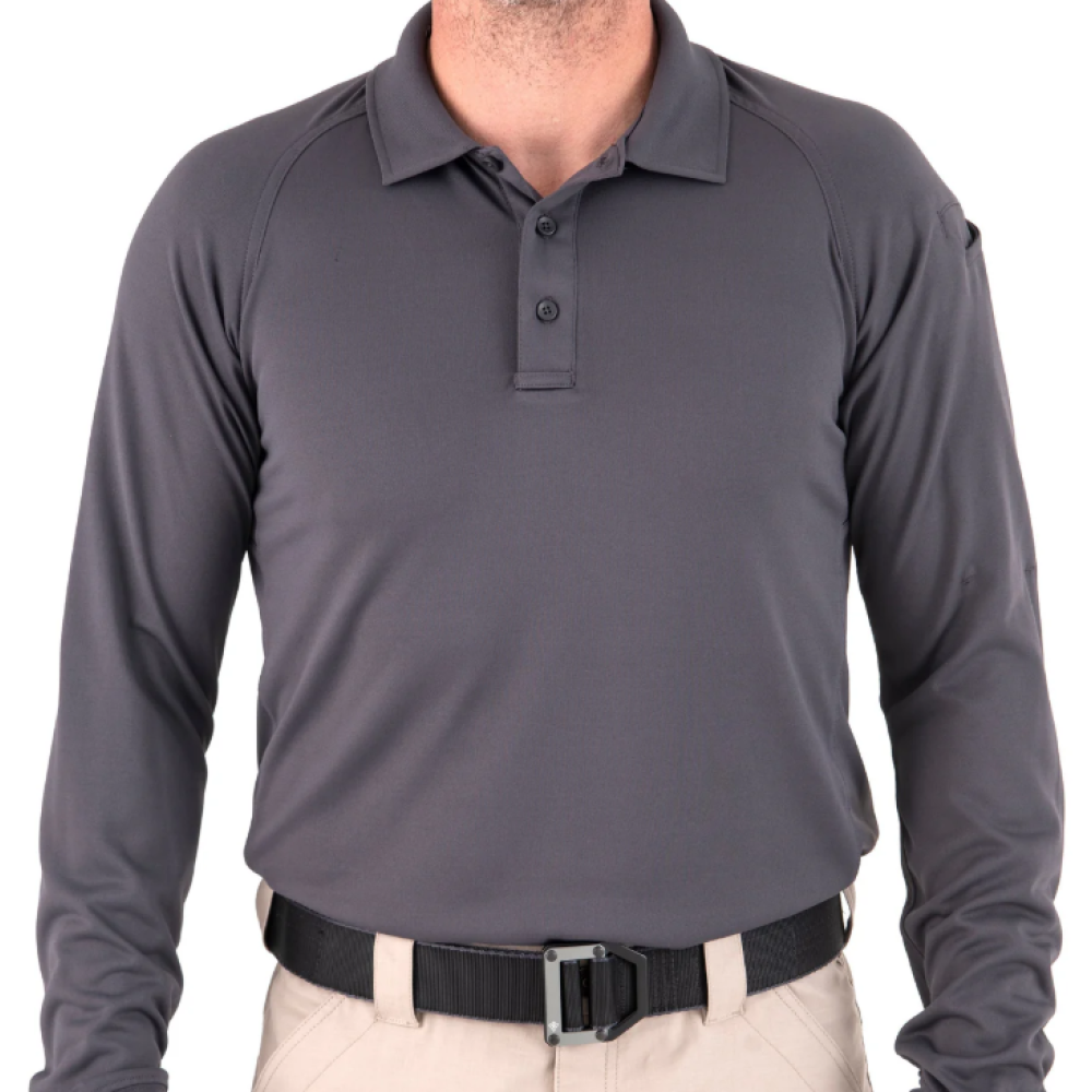 (111503) FIRST TACTICAL MEN'S PREFORMANCE LONG SLEEVE POLOS