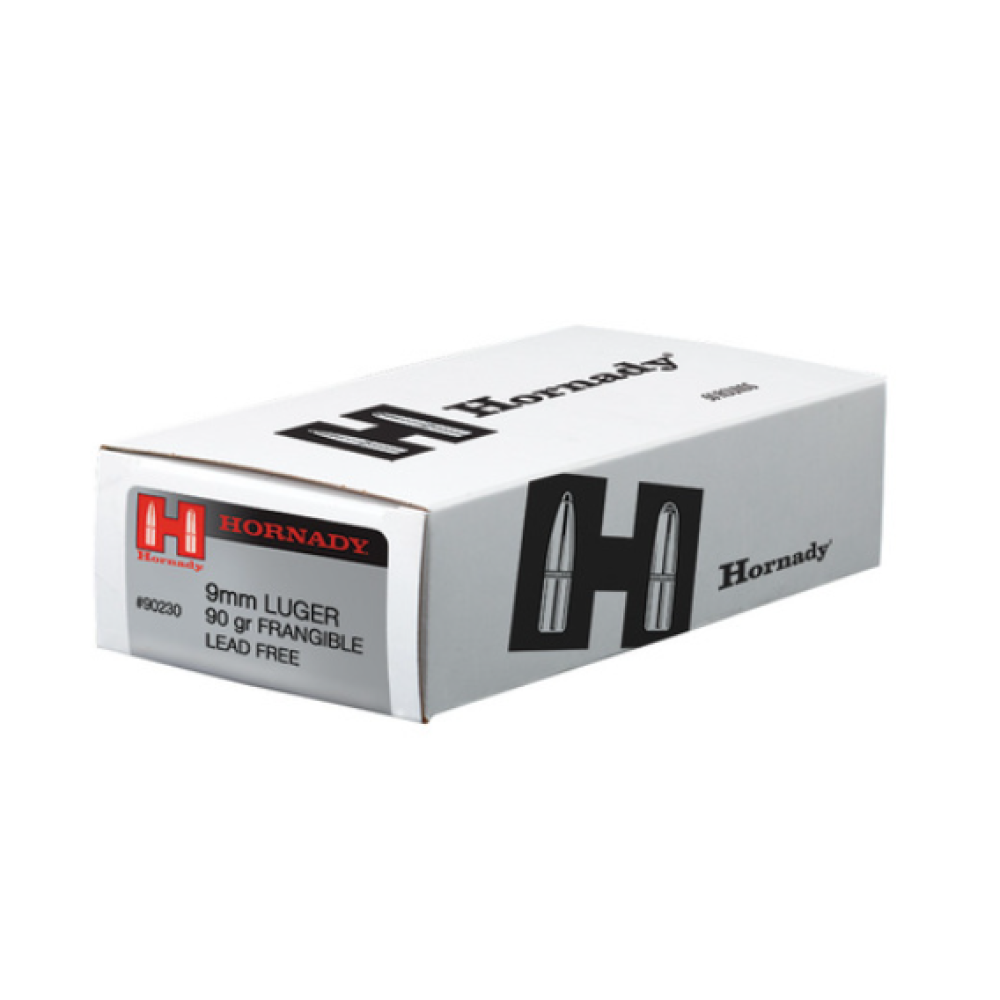 HORNADY FRANGIBLE TRAINING AMMUNITION 9MM LUGER 90GR 50RD *LE AGENCY PURCHASE ONLY* *CONTACT FOR DEPARTMENT PRICING*