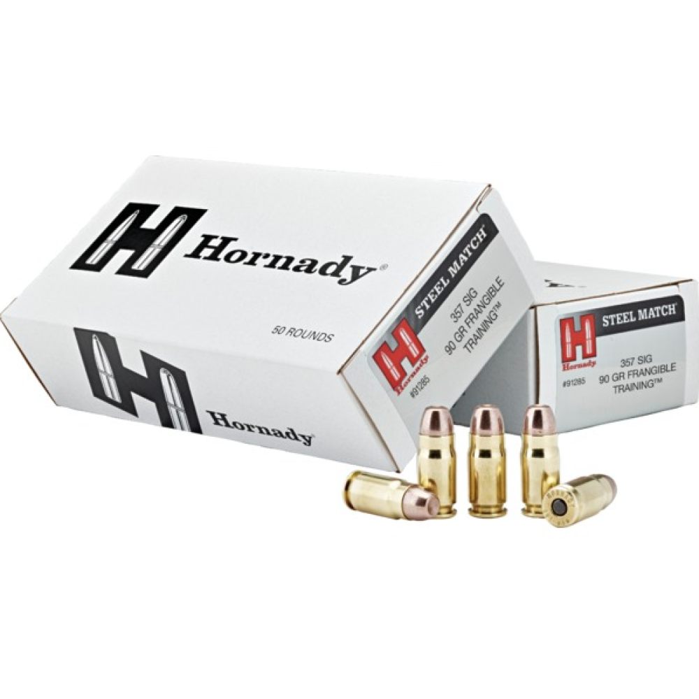 HORNADY FRANGIBLE TRAINING AMMUNITION 357 SIG 90GR 50RD *LE AGENCY PURCHASE ONLY* *CONTACT FOR DEPARTMENT PRICING*