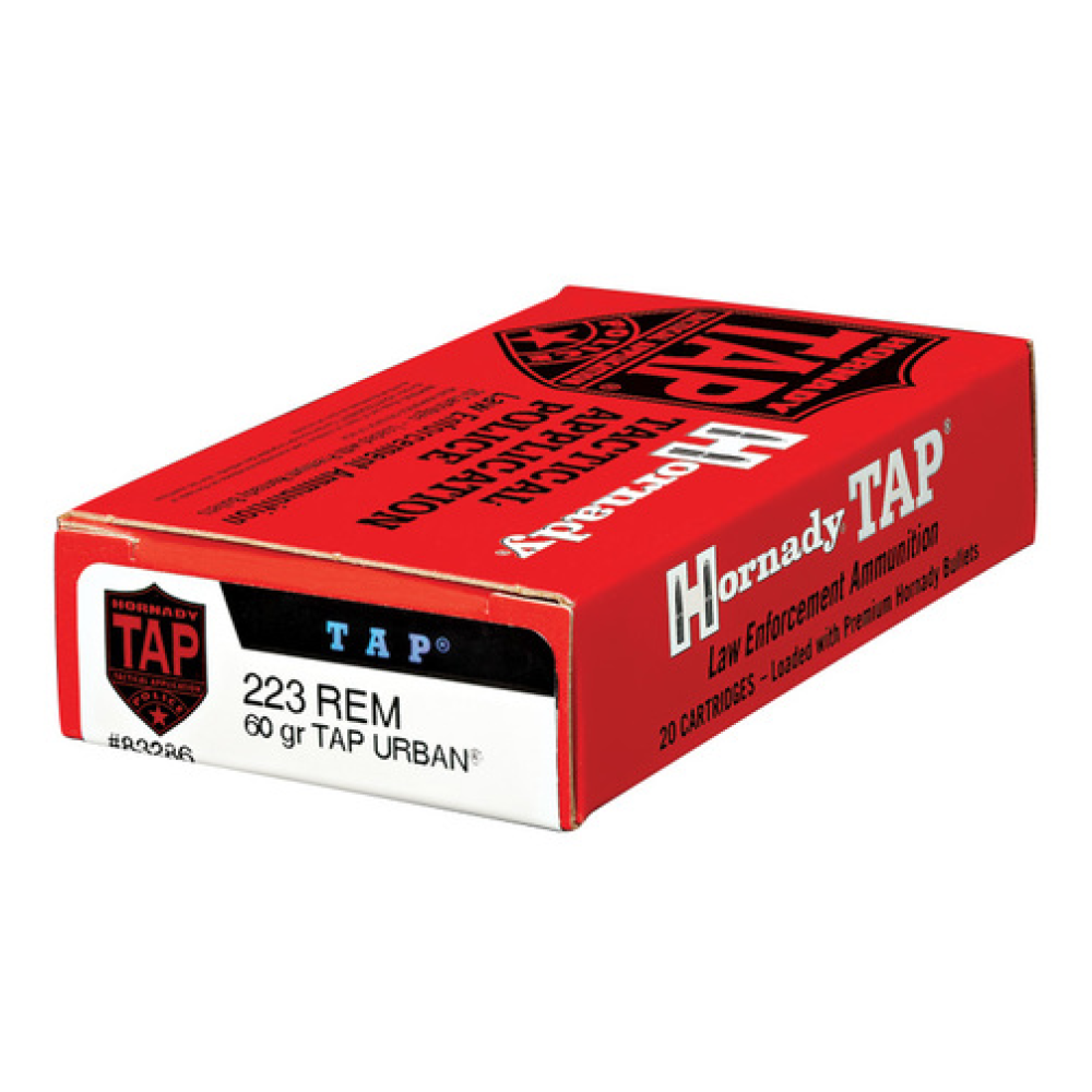 HORNADY TAP URBAN AMMUNITION 223 REM  60GR GMX 20RD *LE AGENCY PURCHASE ONLY* *CONTACT FOR DEPARTMENT PRICING*