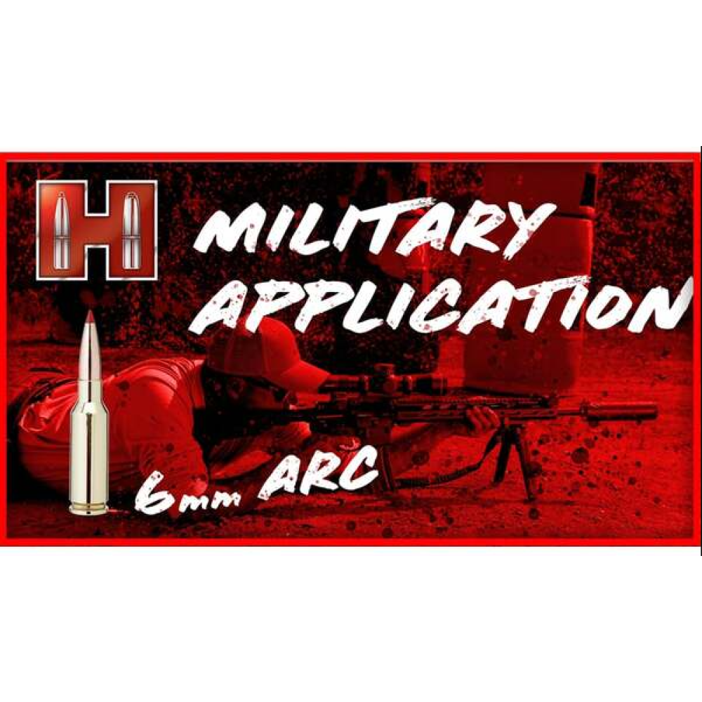 HORNADY TAP AMMUNITION 6MM ARC  106GR GMX 20RD *LE AGENCY PURCHASE ONLY* *CONTACT FOR DEPARTMENT PRICING*