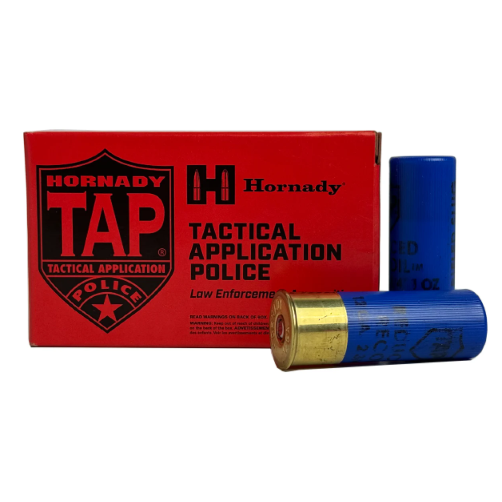 HORNADY TAP AMMUNITION 12GA RIFLED SLUG 1 OZ REDUCED RECOIL 5RD *LE AGENCY PURCHASE ONLY* *CONTACT FOR DEPARTMENT PRICING*