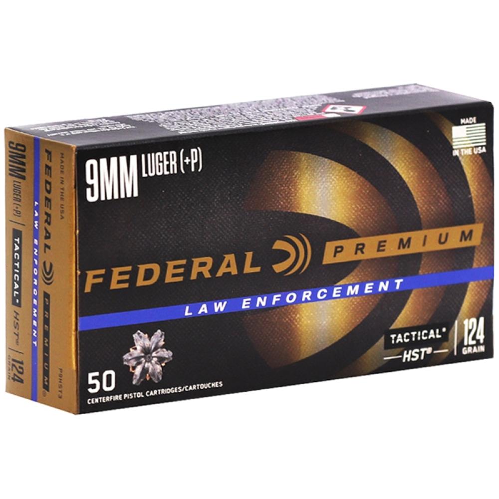 FEDERAL HST 9MM LUGER +P 124GR 1000RNDS  *LE AGENCY PURCHASE ONLY* *CONTACT FOR DEPARTMENT PRICING*