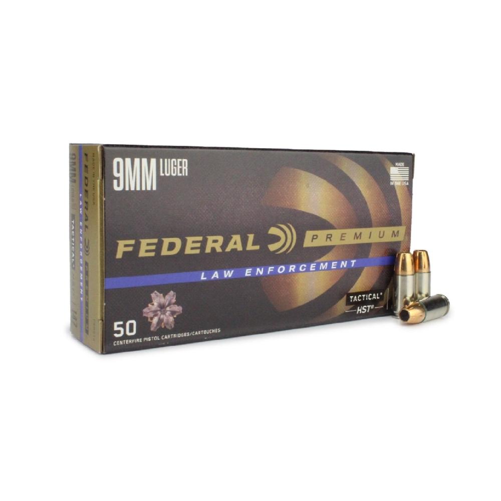 FEDERAL HST 9MM JHP LUGER 147GR 1000RNDS  *LE AGENCY PURCHASE ONLY* *CONTACT FOR DEPARTMENT PRICING*