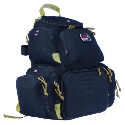 GPS Bags 1711BPBT Handgunner Backpack 1000D Nylon Black with Tan Accents