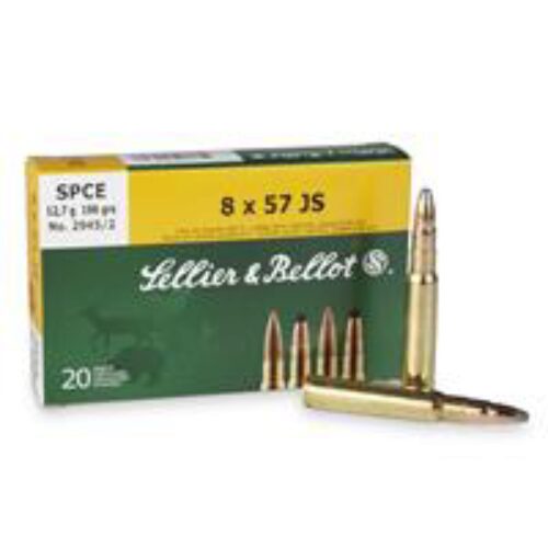 Sellier & Bellot SB857JSB Rifle  8x57 JS 196 gr Soft Point Cut-Through Edge (SPCE) 20 Per Box/20 Cs