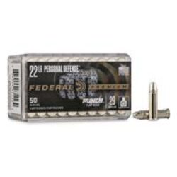 Federal PD22L1 Premium Personal Defense Punch 22 LR 29 gr 1080 fps Flat Nose (FN) 50 Bx/100 Cs