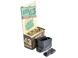 Strike Industries EMPG43B Enhanced Magazine Plate  made of Polymer with Black Finish & Extra Gripping Surface for Glock 43 Magazines (Adds 2rds)