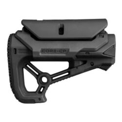 FAB Defense FXGLCORESCP GL-Core S CP Buttstock Adjustable Cheekrest Matte Black Synthetic for AR-Platform