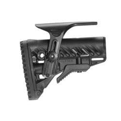 FAB Defense FXGLR16CP GLR-16  Adjustable Cheekrest & Anti-Rattle Mechanism Matte Black Synthetic for AR-Platform, M4