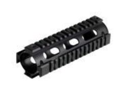 UTG Pro MTU001 Pro Quad Rail Drop-In Handguard Carbine Style made of Aluminum Material with Black Anodized Finish for AR-15