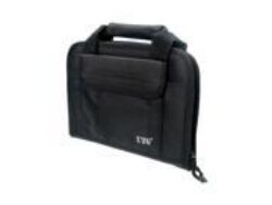 UTG DELUXE SINGLE PISTOL CASE BLK