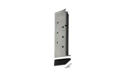 CMC Products 14141 Classic  Stainless Steel with Black Base Pad Detachable 8rd 45 ACP for 1911 Government