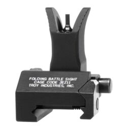 Troy Ind SSIGFBSFMBT00 Front Folding BattleSight M4  Black Hardcoat Anodized
