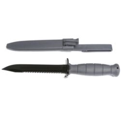 Glock KG039180 Field  7 Fixed Clip Point Plain/Saw Black High Carbon Steel Blade/ Gray Textured Trimond Polymer Handle Clamshell Packaging