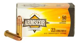Armscor 50012PH Precision Competition 22 LR 40 gr Standard Velocity Solid Point 50 Per Box/ 100 Cs