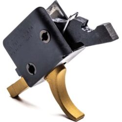 CMC Triggers 91501GF Drop-In Gold Finger Single-Stage Curved Trigger with 3-3.50 lbs