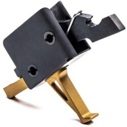 CMC Triggers 91503GF Drop-In Gold Finger Single-Stage Flat Trigger with 3-3.50 lbs Draw Weight & Gold Finish for AR-15,AR-10 Ambidextrous