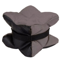 Caldwell 1102666 Tack Driver X Mini with Gray & Black Finish, Rubber Bottom, Plastic Pellet Filled, weighs 1.50 lbs & 5.50 W x 5.50 H x 5.50 D Dimensions